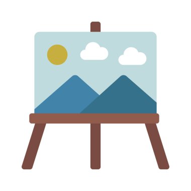 Sanatsal ağ simgesi vektör illüstrasyonu