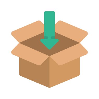 Ürün düz simgesi, vektör illüstrasyonu ekle 