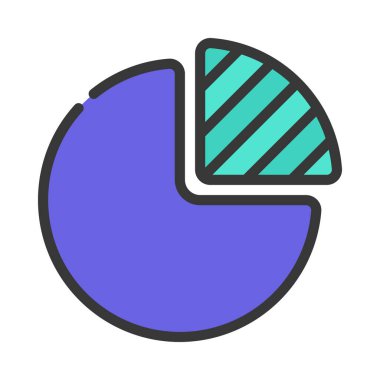 Bölünmüş Turta Çizelgesinin vektör çizimi