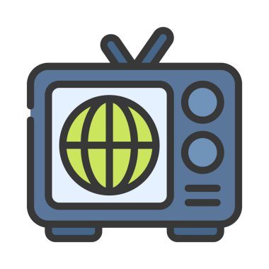 haber simgesi konsept vektör çizimi