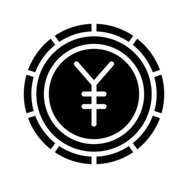 Japon para birimi simgesi. özet çizimi 