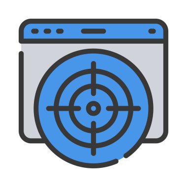 Proje Alanı ikon vektör illüstrasyon tasarımı