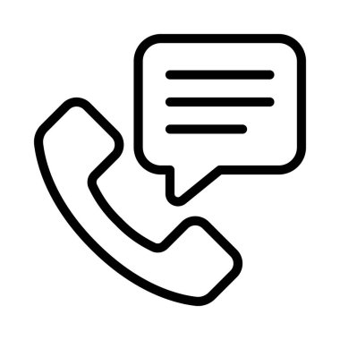 Telefon İleti Web simgesi vektör çizimi