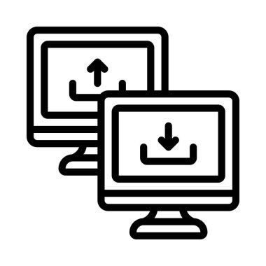 Ekran Paylaşımı vektör çizimi tasarımı