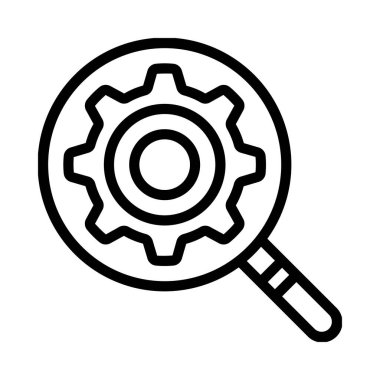 Arama motoru optimizasyon vektör çizimi. İKİ                             