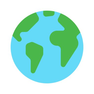 Dünya ikonu. vektör illüstrasyonu                    