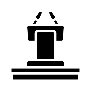 Podyum Yayını web simgesi çizimine basın