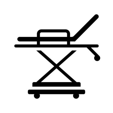 Gurney simgesi basit vektör illüstrasyonu 