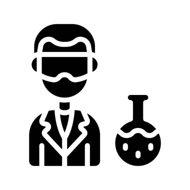 Bilim adamı vektör çizimi tasarımı