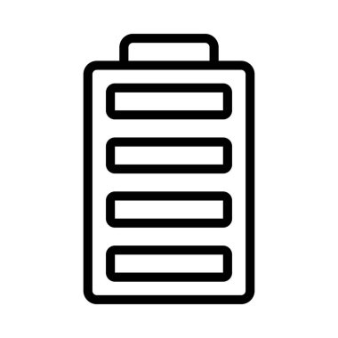 Tam Batarya ağ ikonu vektör illüstrasyonu