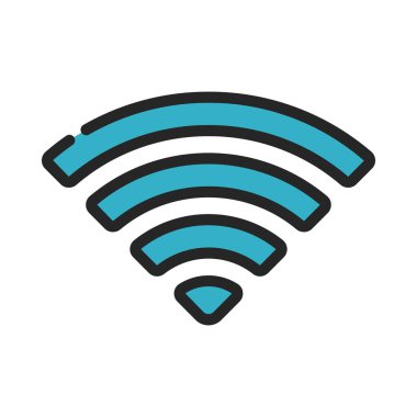 wifi işaret simgesi vektör illüstrasyonu