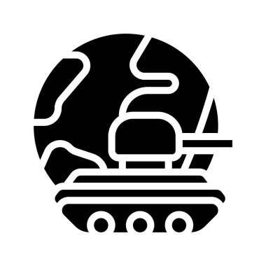 Dünya Savaşı web simgesi vektör illüstrasyonu