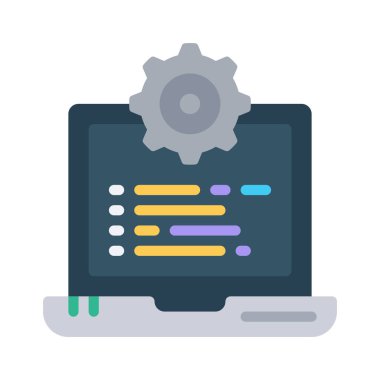 Program vektör illüstrasyonu, simge ögesi arkaplanı              