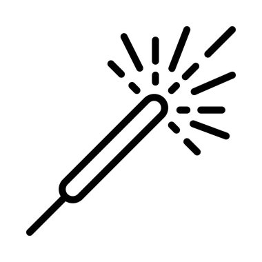 Sparkler Web simgesi vektör illüstrasyonu