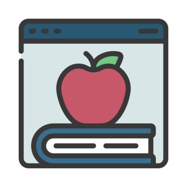 Web sitesi simgesi, vektör illüstrasyonu basit tasarım