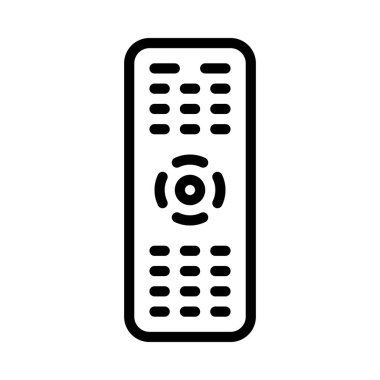 TV uzak simgesi, vektör illüstrasyonu basit tasarım