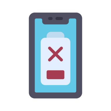 Battery icon, vector illustration simple design