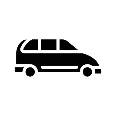 Van simgesi, vektör illüstrasyonu basit tasarım