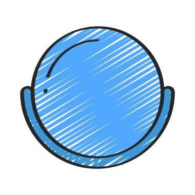 Operatör düz simge, vektör illüstrasyonu 