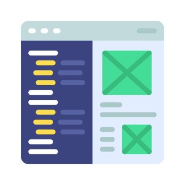 Web Sitesi Tasarımı Web simgesi vektör çizimi