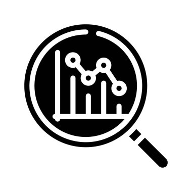 Market düz simgesi, vektör illüstrasyonunu izle 