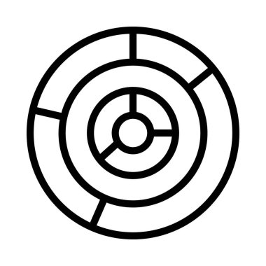 Bir Donut Çizelgesinin vektör çizimi