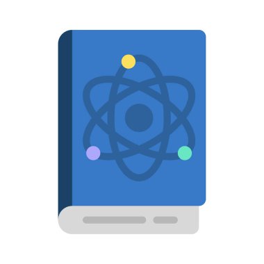 Bilim Kitabı simgesi, vektör illüstrasyonu