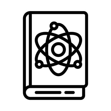 Bilim Kitabı simgesi, vektör illüstrasyonu