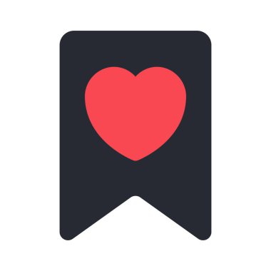 Favori Yer İmi simgesi, vektör illüstrasyonu  