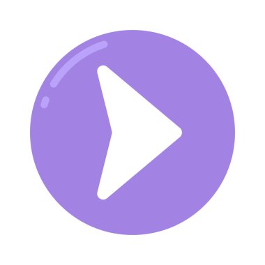 Sivri Sağ Ok Çemberi Ağ ikonu vektör çizimi