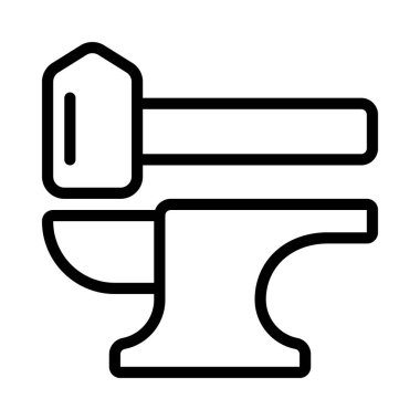 Demirci web simgesi düz tasarım, vektör illüstrasyonu         