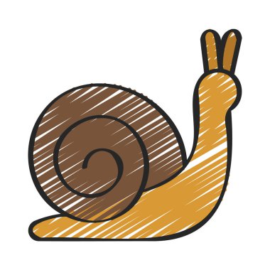 Salyangoz Web simgesi basit tasarım