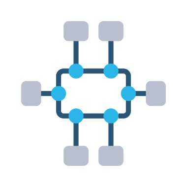 Ağ Değişimi simgesi, vektör illüstrasyonu basit tasarım
