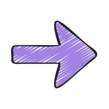 Sağ ok web simgesi vektör illüstrasyonu