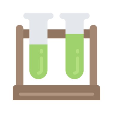 Deney simgesi vektör illüstrasyon tasarımı