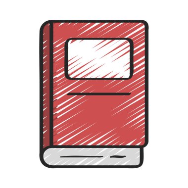 kitap simgesi, vektör illüstrasyonu