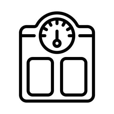 Beyaz arkaplanda vektör simgesini ölçeklendirir 