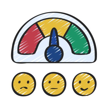 Mutluluk Yarım Metre simge vektör illüstrasyon tasarımı