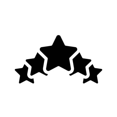 Beyaz arkaplanda yıldız vektör illüstrasyonu. 