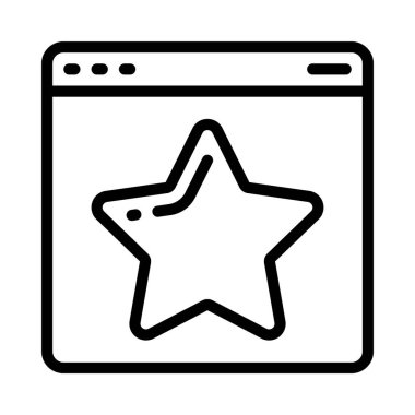 Ekran vektör illüstrasyonlu yıldız