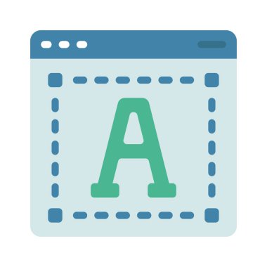 Modern Metin Düzenleyici simgesinin vektör çizimi 