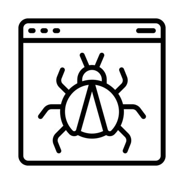 hata düzlüğü simgesi, vektör illüstrasyonu 