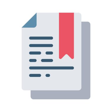 Yer İmleri Belgesi Web simgesi vektör illüstrasyonuName