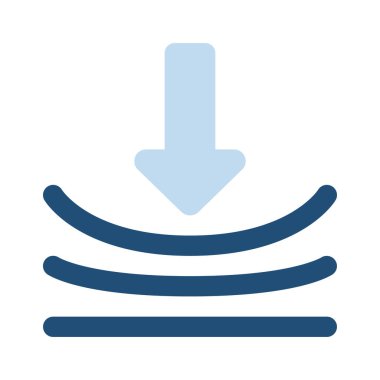 Elastisite düz simgesi, vektör illüstrasyonu 