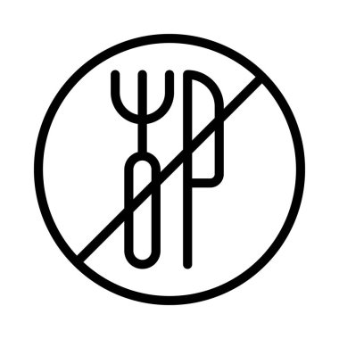 Oruç düzlüğü simgesi, vektör illüstrasyonu 