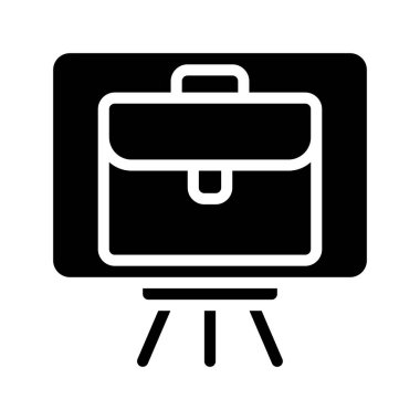 İş Eğitimi web simgesi vektör illüstrasyonu