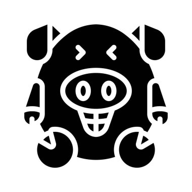 Heyecanlı web simgesi vektör illüstrasyonu