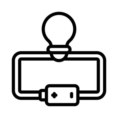 Battery icon, vector illustration simple design