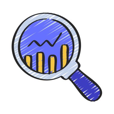 analitik web simgesi vektör illüstrasyonu