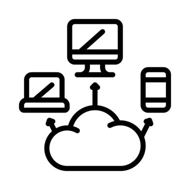 Web Ev Sahipliği ikon vektör illüstrasyon tasarımı
